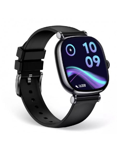 Montre intelligente noire compatible avec Android et Apple iPhone Montre intelligente noire compatible avec Android et Apple iPhone