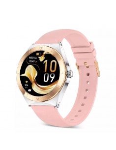 Ksix Lya Silver avec écran AMOLED rond et bracelet métallique 2