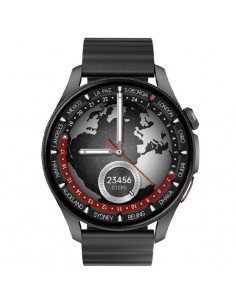 Ksix Horizon Noir avec écran AMOLED rond et bracelet noir 2