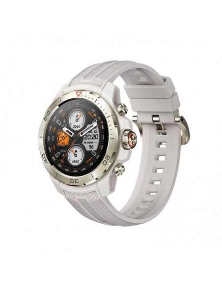 Mibro GS Explorer Blanc avec écran AMOLED lumineux et boîtier robuste Mibro GS Explorer Blanc avec écran AMOLED lumineux et boîtier robuste
