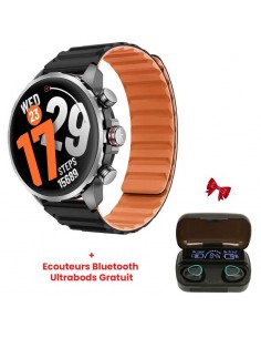 Kieslect Calling Watch Kr 3 Noir avec écran AMOLED lumineux