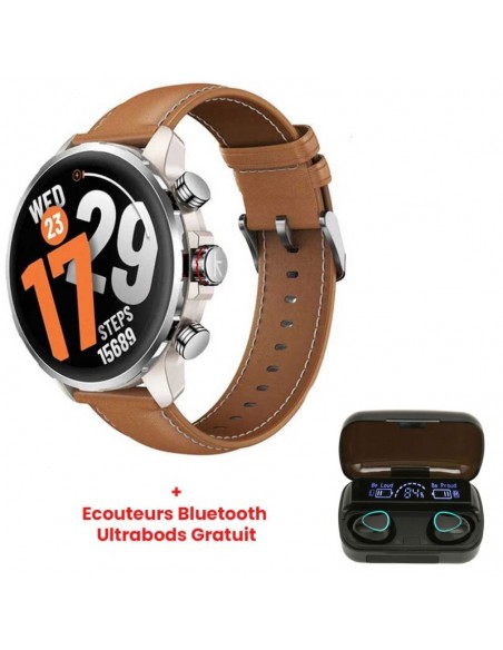 Kieslect Calling Watch Kr 3 Gold avec écran AMOLED lumineux Kieslect Calling Watch Kr 3 Gold avec écran AMOLED lumineux