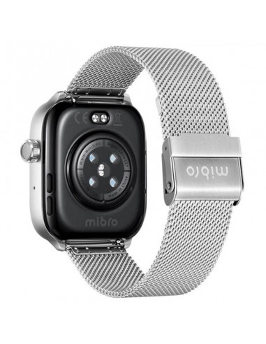 Mibro Watch Fit Silver vue de face au design minimaliste Mibro Watch Fit Silver vue de face au design minimaliste