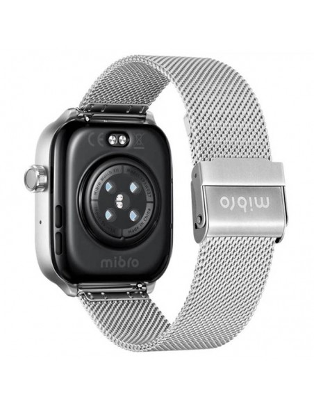 Mibro Watch Fit Silver vue de face au design minimaliste Mibro Watch Fit Silver vue de face au design minimaliste