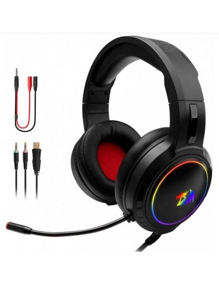 Casque Gaming stéréo Redragon H270 Mento RGB Noir(H270-MENTO-RGB) Casque Gaming stéréo Redragon H270 Mento RGB Noir(H270-MENTO-RGB)