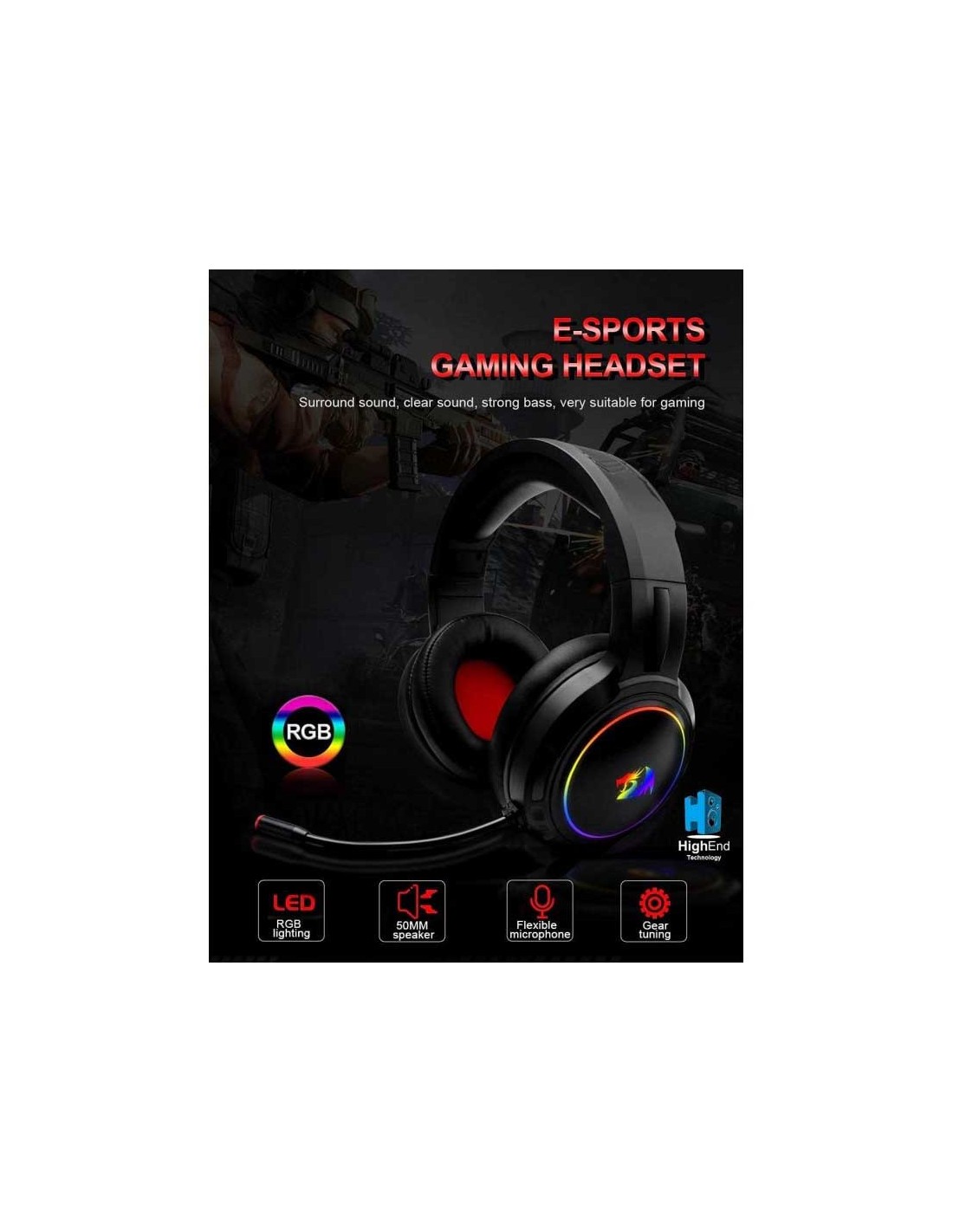 casque gamer Redragon pas cher