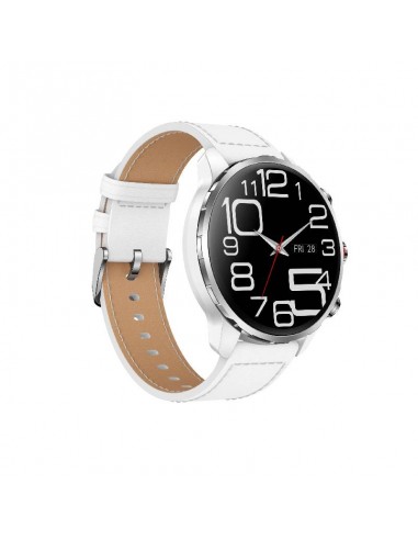 Montre connectée Kieslect KR3 blanche avec écran AMOLED circulaire