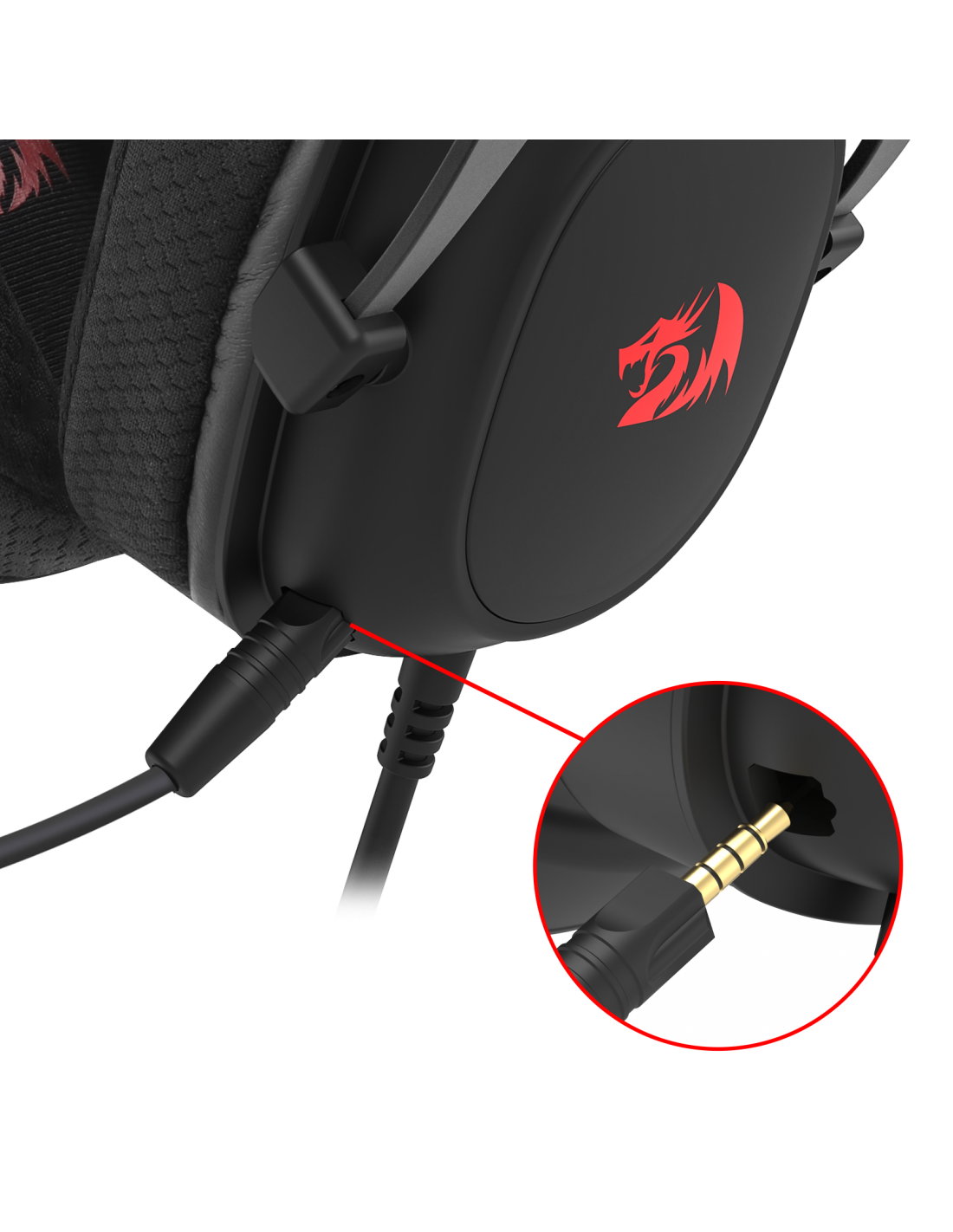 Micro casque gamer avec micro détachable 3.5 mm