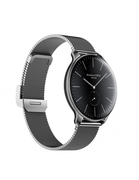 Montre connectée femme noire au design fin et moderne Montre connectée femme noire au design fin et moderne