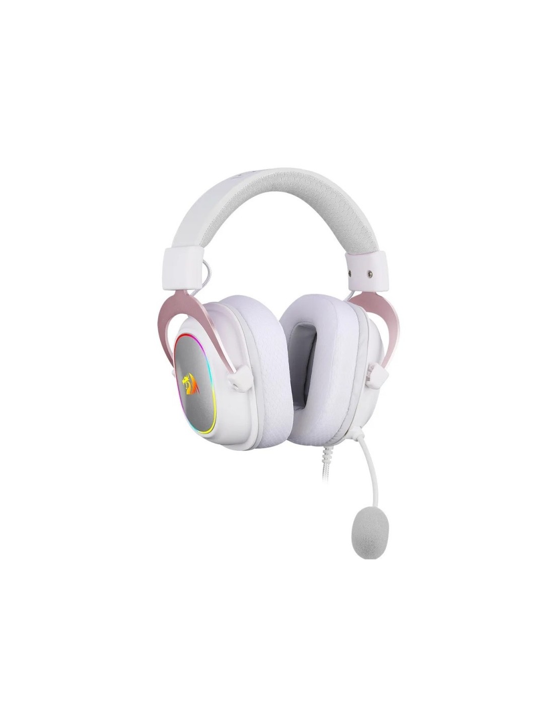 REDRAGON Zeus X H510 RGB White avec son Surround 7.1