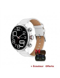Kieslect Calling Watch Kr 3 Blanc avec écran AMOLED rond