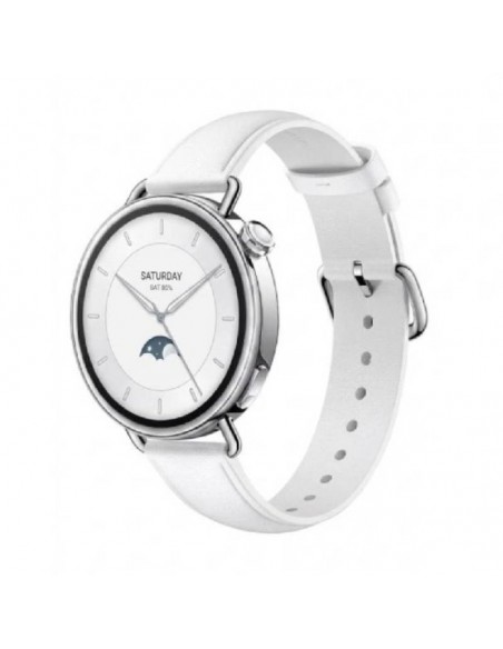 Xiaomi Watch S4 41mm BHR07VUGL avec bracelet cuir blanc Xiaomi Watch S4 41mm BHR07VUGL avec bracelet cuir blanc