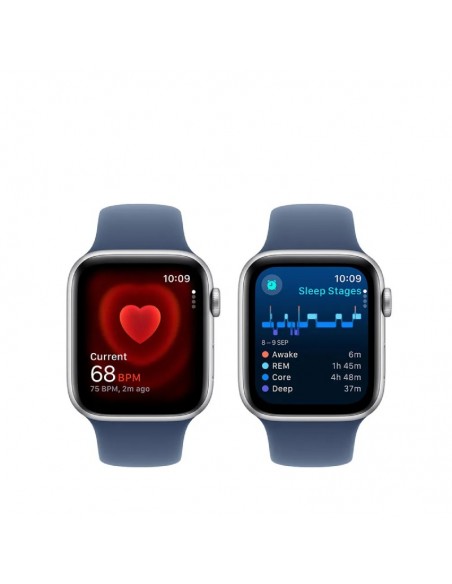 Apple Watch SE 44mm MXER3QA/A boîtier aluminium argent profil Apple Watch SE 44mm MXER3QA/A boîtier aluminium argent profil