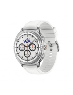 Samsung Galaxy Watch 8 Classic SM-L500NZWALTA vue de face blanche