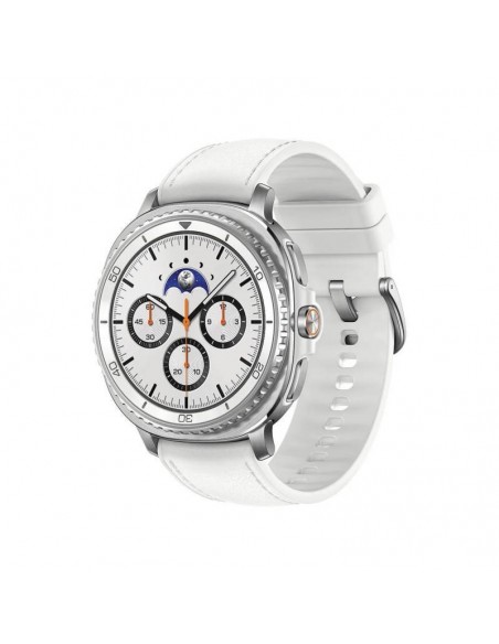Samsung Galaxy Watch 8 Classic SM-L500NZWALTA vue de face blanche Samsung Galaxy Watch 8 Classic SM-L500NZWALTA vue de face blanche