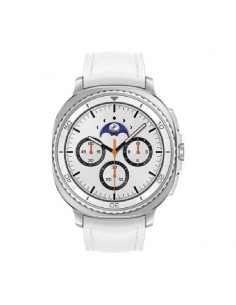 Samsung Galaxy Watch 8 Classic SM-L500NZWALTA vue de face blanche 2