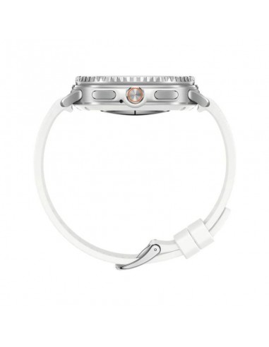Montre connectée Samsung 46mm blanche affichant le suivi santé Montre connectée Samsung 46mm blanche affichant le suivi santé
