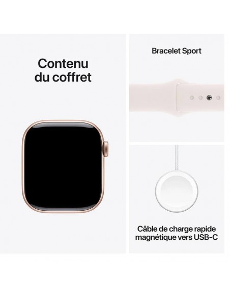 Apple Watch Series 10 42mm MWWH3QF/A avec écran OLED Retina Apple Watch Series 10 42mm MWWH3QF/A avec écran OLED Retina