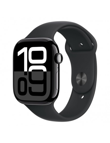 Apple Watch Series 10 46mm MWWQ3QF/A vue avant noire Apple Watch Series 10 46mm MWWQ3QF/A vue avant noire