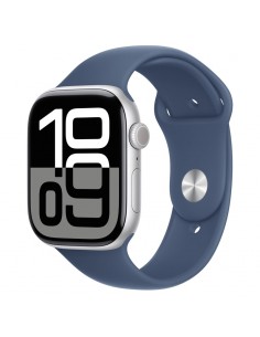 Apple Watch Series 10 MWWM3QF/A argent avec bracelet Denim