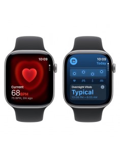 MEV44MP/A Apple Watch Series 11 gris sidéral bracelet noir 2