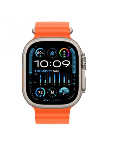 Apple Watch Ultra titane avec bracelet Orange Océan Tunisie Apple Watch Ultra titane avec bracelet Orange Océan Tunisie