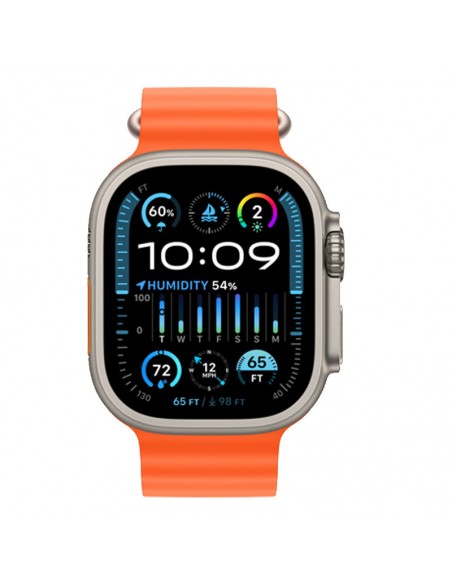 Apple Watch Ultra titane avec bracelet Orange Océan Tunisie Apple Watch Ultra titane avec bracelet Orange Océan Tunisie