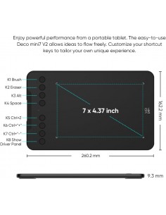 Xp Pen Deco mini7 V2 Tablette Graphique 2