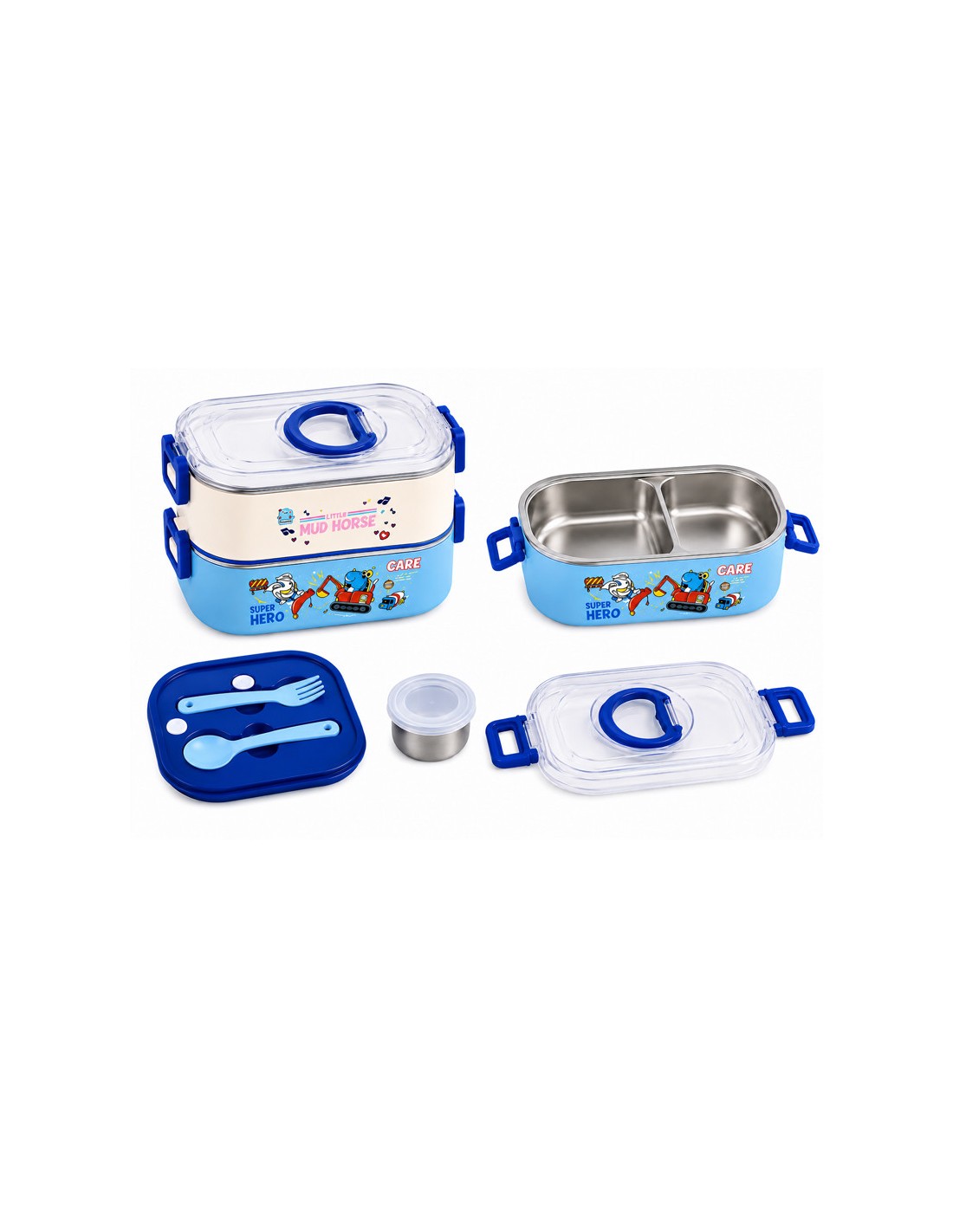 Lunch Box Gerex EK15-1-5-BLEUFONCE 800ML bleu foncé