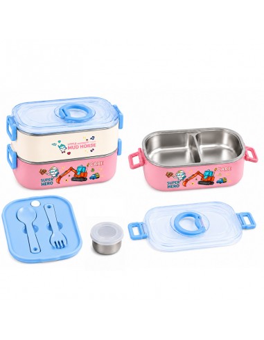 Lunch Box Gerex EK15-1-5-BLEUCIEL avec couverts inclus Lunch Box Gerex EK15-1-5-BLEUCIEL avec couverts inclus