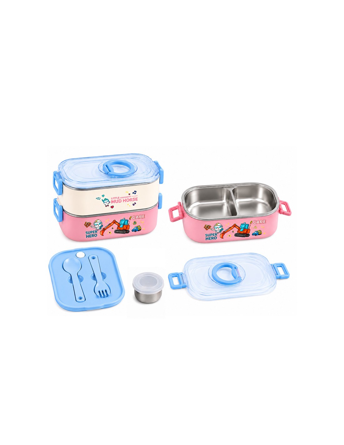 Lunch Box Gerex EK15-1-5-BLEUCIEL 800ML bleu ciel