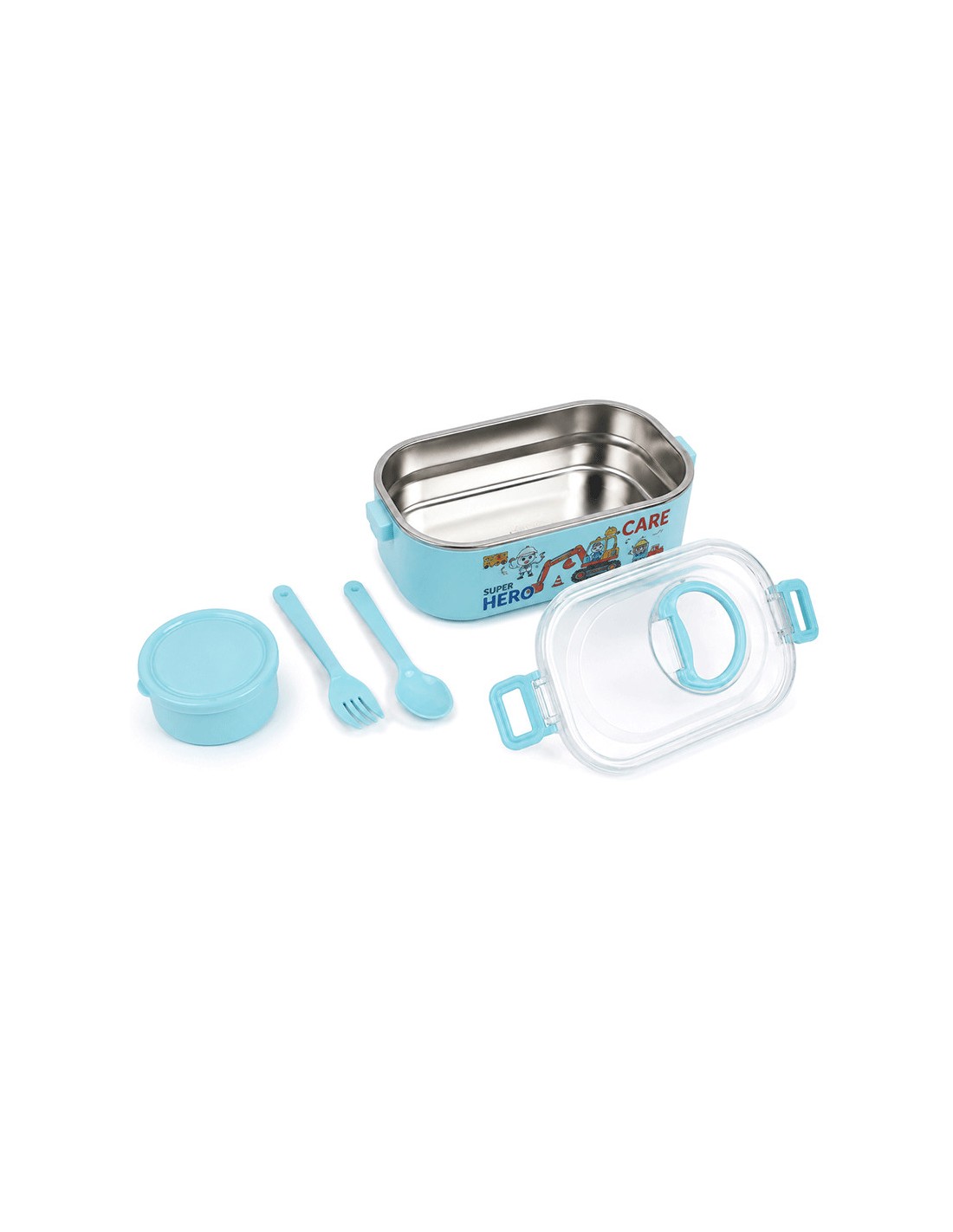 Lunch Box Gerex Double Grid EK15-1-4-BLEU 900ML