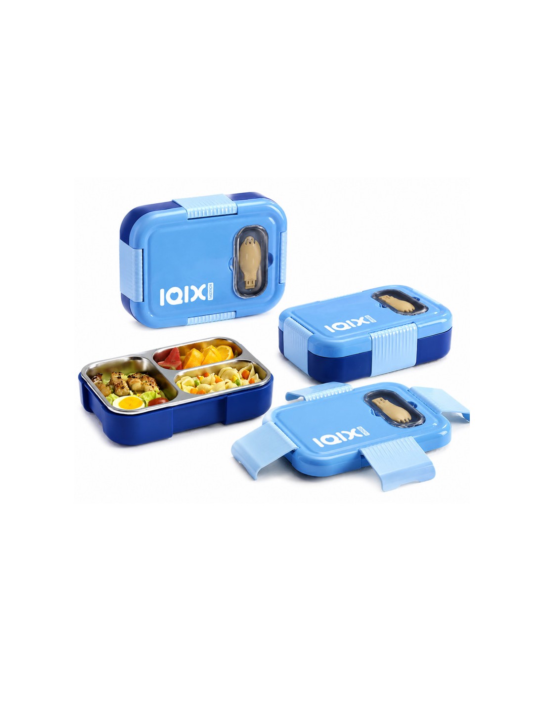 Lunch Box Gerex EK15-1-6-BLEU 750ML trois compartiments