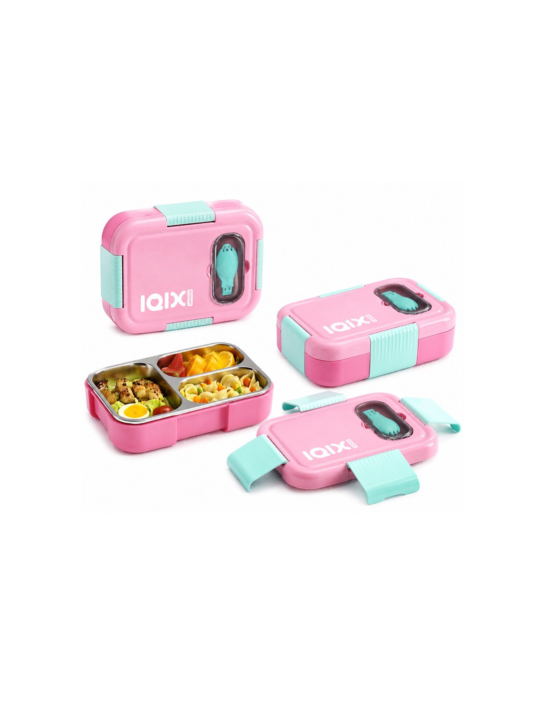 Lunch Box Gerex EK15-1-6-ROSE 750ML trois compartiments