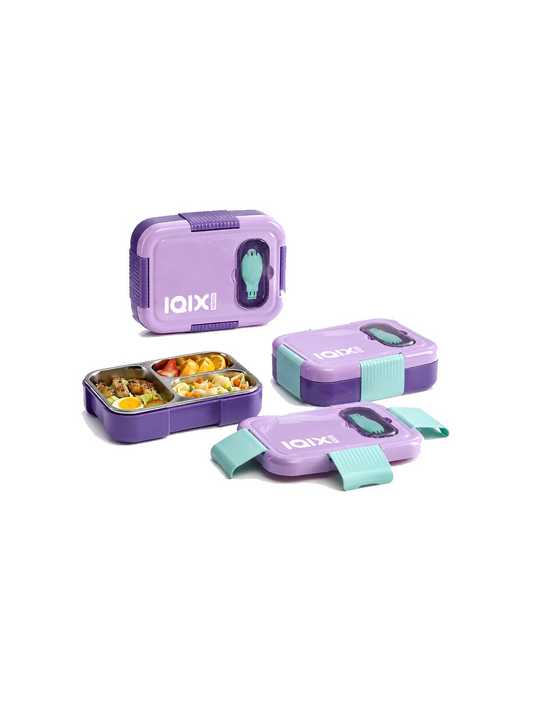 Lunch Box Gerex EK15-1-6-VIOLET 750ML trois compartiments