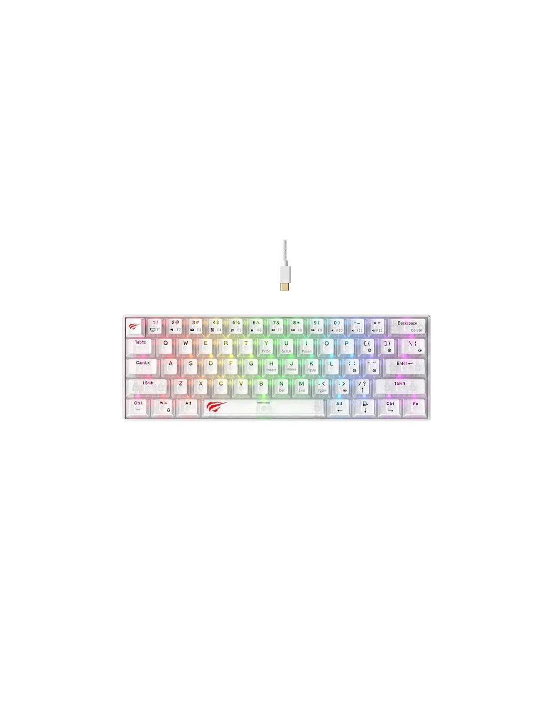 clavier mécanique rétroéclairé blanc