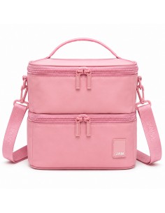Boîte à goûter Gerex rose pour école et sorties
