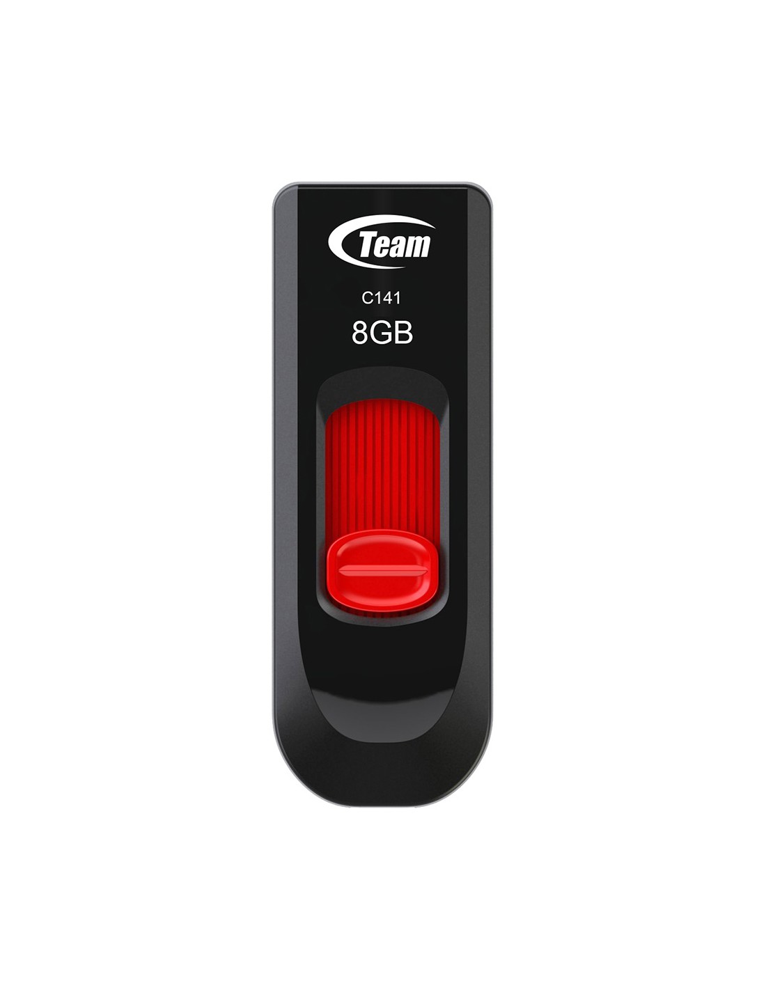 Clé USB Team Group 8 Go C141 noir rouge vue principale