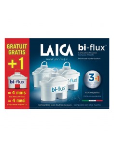 Cartouches filtrantes LAICA Biflux pour eau du robinet