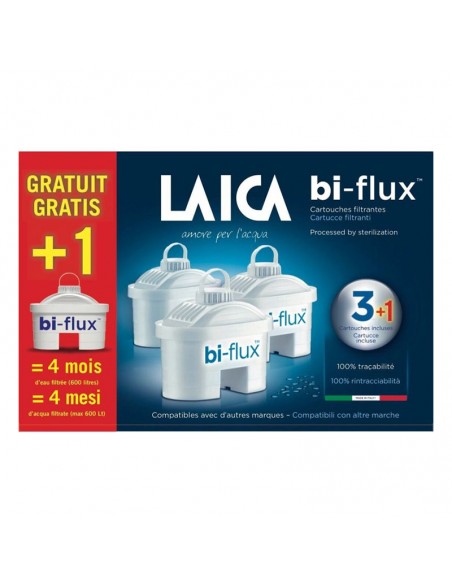 Cartouches filtrantes LAICA Biflux pour eau du robinet Cartouches filtrantes LAICA Biflux pour eau du robinet