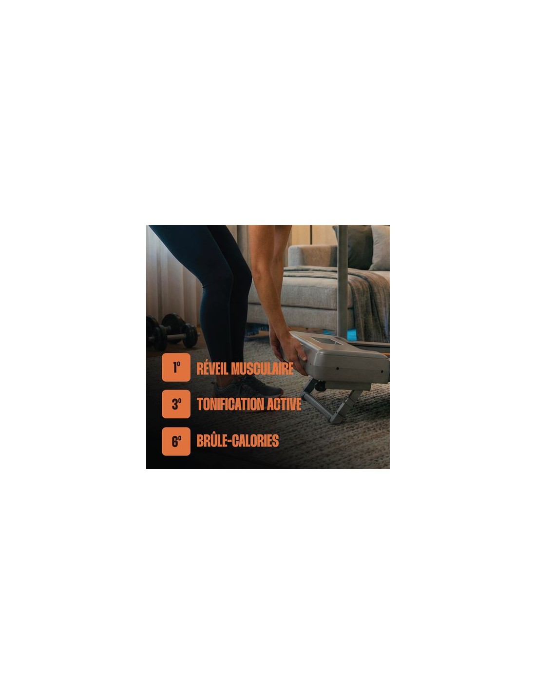 Tapis de marche électrique Pulster avec télécommande