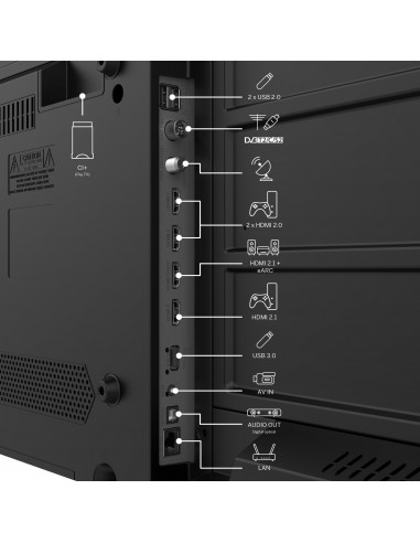 Thomson Google TV 50" UHD Side Feet(50UG4S14)