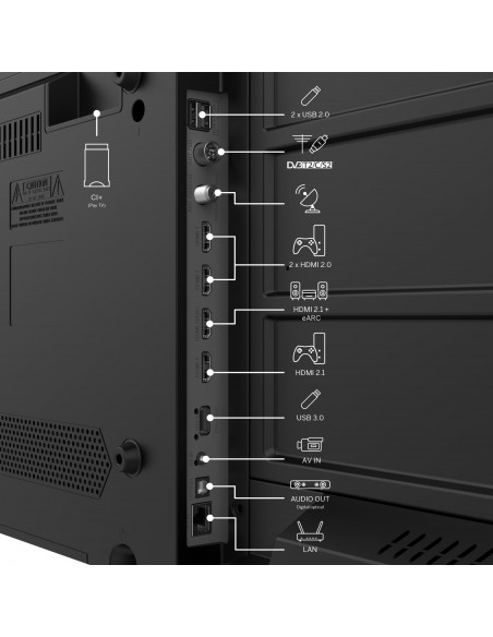 Thomson Google TV 50" UHD Side Feet(50UG4S14)