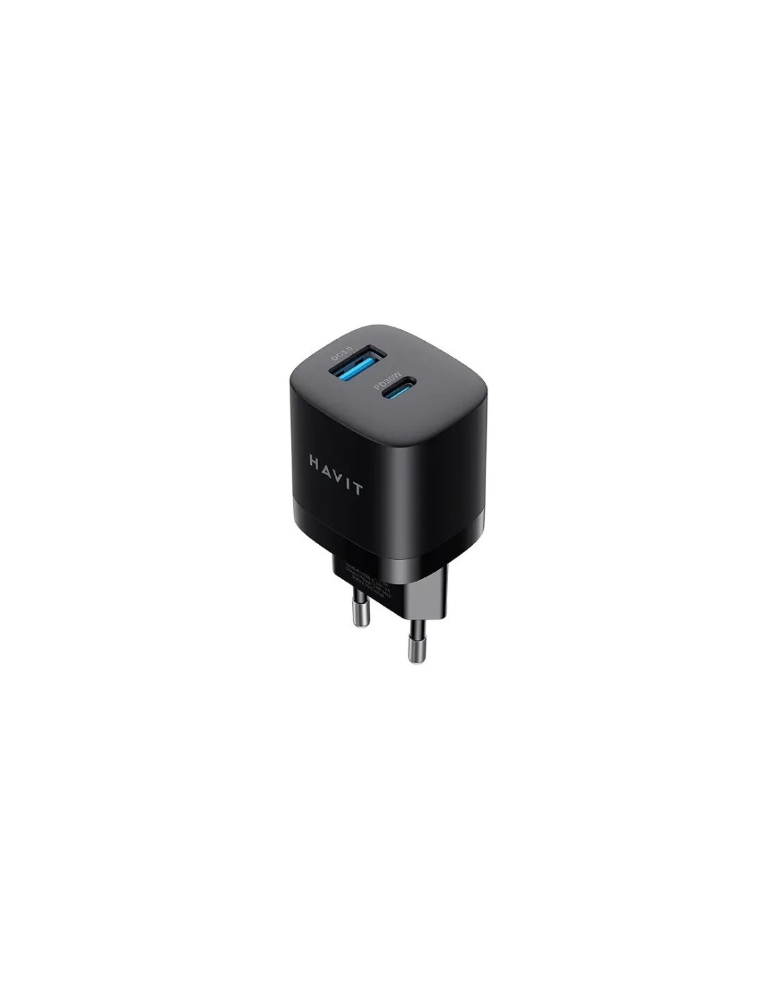 chargeur double port USB HAVIT Type-C Type-A