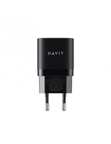 Tete de Chargeur HAVIT Charge rapide HV-UC30 Double USB / USB Type-C et USB Type-A(HV-UC30)