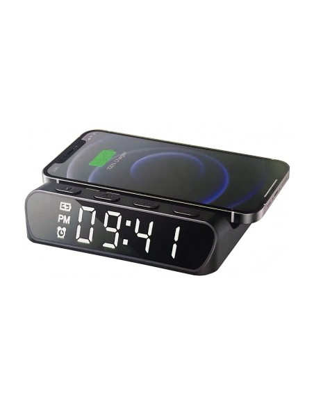Station de Charge Sans-Fil avec Réveil Alarme HAVIT (W3031-BK) Station de Charge Sans-Fil avec Réveil Alarme HAVIT (W3031-BK)