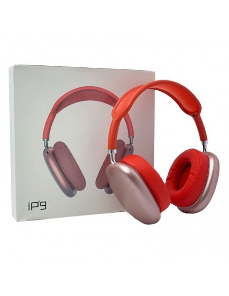 Casque audio Bluetooth rouge pliable pour smartphone et ordinateur Casque audio Bluetooth rouge pliable pour smartphone et ordinateur