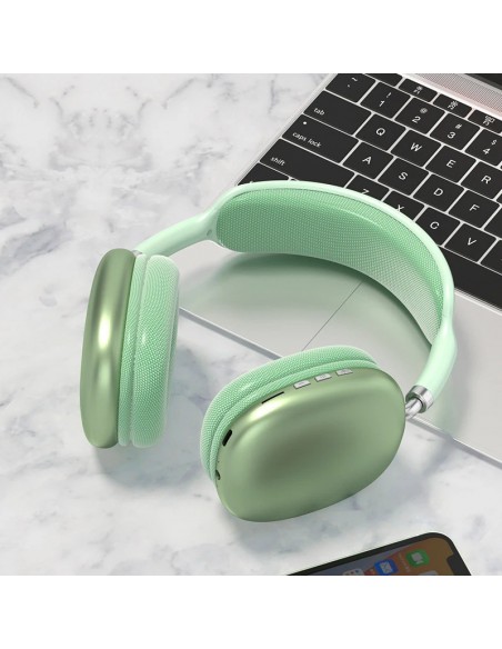 Casque P9 Vert avec emplacement pour carte mémoire Casque P9 Vert avec emplacement pour carte mémoire
