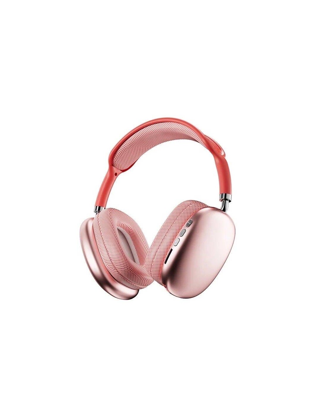 Casque Sans Fil P9-PROMAX-Rouge vue principale design rouge