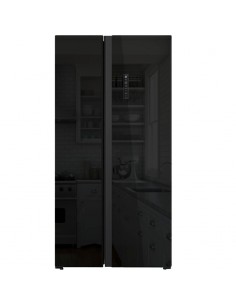 Réfrigérateur Side By Side Hyundai 505L NoFrost Inverter Verre Noir(HYN-91SBS2DBG)